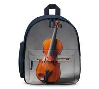 LLUTSNTH Cute Backpack Cello Model Kit Casual Daypack Waterproof Lightweight Bookbag 12.6 Inch Zipper Bag, Blue, One size
