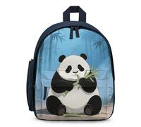 LLUTSNTH Cute Backpack Giant Panda Casual Daypack Waterproof Lightweight Bookbag 12.6 Inch Zipper Bag, Blue, One size