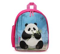 LLUTSNTH Cute Backpack Giant Panda Casual Daypack Waterproof Lightweight Bookbag 12.6 Inch Zipper Bag, Pink, One size