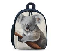 LLUTSNTH Cute Backpack Koala And Butterfly Casual Daypack Waterproof Lightweight Bookbag 12.6 Inch Zipper Bag, Blue, One size