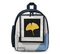LLUTSNTH Cute Backpack Modern Bouquet Leaves Casual Daypack Waterproof Lightweight Bookbag 12.6 Inch Zipper Bag, Blue, One size