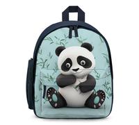 LLUTSNTH Cute Backpack Panda Star Casual Daypack Waterproof Lightweight Bookbag 12.6 Inch Zipper Bag, Blue, One size