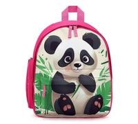 LLUTSNTH Cute Backpack Panda Star Casual Daypack Waterproof Lightweight Bookbag 12.6 Inch Zipper Bag, Pink, One size