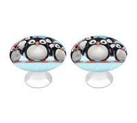 LLUTSNTH Cute Penguins Kitchen Cabinet Knobs Drawer Pulls Dresser Knobs Cabinet Pull Modern Dresser Handle Stainless Steel Drawer Handles Door Handles Cupboard Pulls 2Pcs
