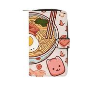 LLUTSNTH Delicious Sweet Ramen Travel Wallet Slim Leather Wallets Clutch Organizer Purse Coin Pocket for Men Women