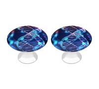 LLUTSNTH DNA Genetic Helix Cabinet Knobs 2 Pack Drawer Pulls Stainless Steel Dresser Knobs Rustic Decorative Cabinet Pull Easy Install Wardrobes Handle with Screws Door Handles Furniture Hardware