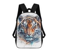 LLUTSNTH Draw A Tiger Face 17 Inch Laptop Backpack for Men Women Travel Daypack with Pockets Work Bag for Office