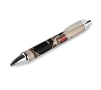 LLUTSNTH Drum Set-standard Ballpoint Pens Black Medium Point 0.55mm Ball Point Pen Retractable Office Pens with Super Soft Grip Writing Ink Pen for Men Women 1 PCS