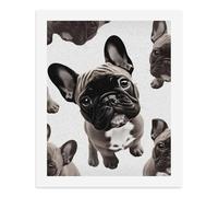 LLUTSNTH French Bulldog Paint by Numbers Kits for Adults DIY Beginners Paint by Number Kits on Canvas Digital Oil Number Painting, Easy Canvas Art Print Kit for Home Decor Gift 50x40cm