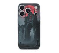 LLUTSNTH Gothic Ruin Castle for iPhone 17/Pro Case Durable Shockproof TPU Protective Cover with Cute Pattern Design Protection for Women & Men Transparent