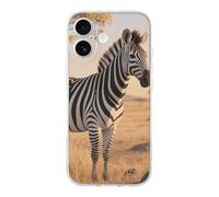 LLUTSNTH Grevy's Zebra on Grassland for iPhone 17/Pro Case Durable Shockproof TPU Protective Cover with Cute Pattern Design Protection for Women & Men Transparent