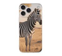 LLUTSNTH Grevy's Zebra on Grassland for iPhone 17/Pro Case Durable Shockproof TPU Protective Cover with Cute Pattern Design Protection for Women & Men Transparent