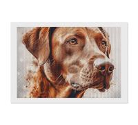 LLUTSNTH Hyper Realistic Dog 5D Diamond Painting Kits for Adults 8"x12" DIY Drill Diamond Art Kits Arts and Crafts for Beginners Sparkling Home Wall Decor Painting for Living Room Bedroom (No Frame)