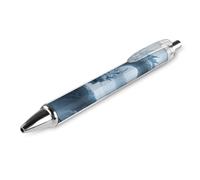 LLUTSNTH Ice Dragon Ballpoint Pens Black Medium Point 0.55mm Ball Point Pen Retractable Office Pens with Super Soft Grip Writing Ink Pen for Men Women 1 PCS