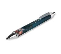 LLUTSNTH Los Angeles Skyline Ballpoint Pens Black Medium Point 0.55mm Ball Point Pen Retractable Office Pens with Super Soft Grip Writing Ink Pen for Men Women 1 PCS