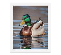 LLUTSNTH Mallard Duck Paint by Numbers Kits for Adults DIY Beginners Paint by Number Kits on Canvas Digital Oil Number Painting, Easy Canvas Art Print Kit for Home Decor Gift 50x40cm