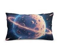 LLUTSNTH Mysterious Planet Lumbar Throw Pillow Covers 8"x12" Decorative Rectangle Pillowcase with Hidden Zipper Pillow Case Soft Cushion Cover for Couch Bedroom Living Room Only Cover No Insert