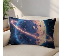 LLUTSNTH Mysterious Planet Throw Pillow Covers 12 "x20 Decorative Lumbar Pillowcase with Hidden Zipper Pillow Case Soft Cushion Cover for Couch Bedroom Living Room