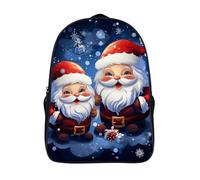 LLUTSNTH Opossum And Roses Laptop Backpack for Men & Women Travel Daypack with Pockets, Work Bag for Office 16 In, Super Cute Santa Claus, 40x28x16cm
