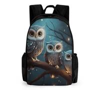 LLUTSNTH Orangutan Taking Photo Backpack with Pocket - 15.6-inch Laptop Sleeve Bag Casual Daypack for Work And Travel, Owl on Tree, 42x30.5cm, Daypack Backpacks
