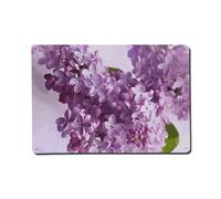 LLUTSNTH Outdoor Metal Wall Decorations Rustic Wall Art Hanging Walls Painting Lilac Flowers Aluminum Retro Tin Sign Metal Signs Decor for Yard Backyard Patio Porch Decor