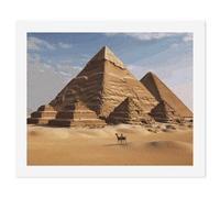 LLUTSNTH Paint by Numbers Kits for Adults, DIY Beginners Paint by Number Kits on Canvas, Ancient Egypt Pyramid Digital Oil Number Painting, Easy Canvas Art Print Kit for Home Decor Gift 40x50cm