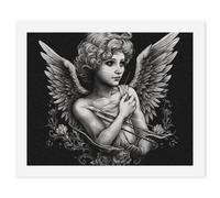 LLUTSNTH Paint by Numbers Kits for Adults, DIY Beginners Paint by Number Kits on Canvas, Angel Portrait Style Digital Oil Number Painting, Easy Canvas Art Print Kit for Home Decor Gift 40x50cm