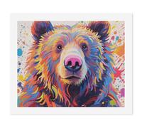LLUTSNTH Paint by Numbers Kits for Adults, DIY Beginners Paint by Number Kits on Canvas, Colorful Bear Painting Digital Oil Number Painting, Easy Canvas Art Print Kit for Home Decor Gift 40x50cm