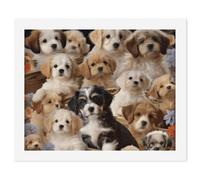 LLUTSNTH Paint by Numbers Kits for Adults, DIY Beginners Paint by Number Kits on Canvas, Cute Pet Dogs Digital Oil Number Painting, Easy Canvas Art Print Kit for Home Decor Gift 40x50cm