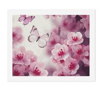 LLUTSNTH Paint by Numbers Kits for Adults, DIY Beginners Paint by Number Kits on Canvas, Flowers And Butterfly Digital Oil Number Painting, Easy Canvas Art Print Kit for Home Decor Gift 40x50cm