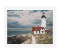 LLUTSNTH Paint by Numbers Kits for Adults, DIY Beginners Paint by Number Kits on Canvas, Lighthouse Backdrop Digital Oil Number Painting, Easy Canvas Art Print Kit for Home Decor Gift 30x40cm