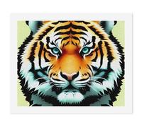 LLUTSNTH Paint by Numbers Kits for Adults, DIY Beginners Paint by Number Kits on Canvas, Little Fat Tiger Head Digital Oil Number Painting, Easy Canvas Art Print Kit for Home Decor Gift 40x50cm