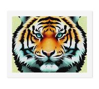 LLUTSNTH Paint by Numbers Kits for Adults, DIY Beginners Paint by Number Kits on Canvas, Little Fat Tiger Head Digital Oil Number Painting, Easy Canvas Art Print Kit for Home Decor Gift 30x40cm