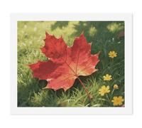 LLUTSNTH Paint by Numbers Kits for Adults, DIY Beginners Paint by Number Kits on Canvas, Pretty Leaves Digital Oil Number Painting, Easy Canvas Art Print Kit for Home Decor Gift 40x50cm