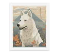 LLUTSNTH Pen Next to Dog Paint by Numbers Kits for Adults DIY Beginners Paint by Number Kits on Canvas Digital Oil Number Painting, Easy Canvas Art Print Kit for Home Decor Gift 50x40cm