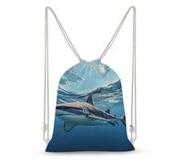 LLUTSNTH Purple Dragon Moon Drawstring Backpack for Women - Large Canvas Sackpack, Gym Sport Travel Bag, Drawstring Bags