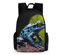 LLUTSNTH Ripe Grapefruit Slice Backpack with Pocket - 15.6-inch Laptop Sleeve Bag Casual Daypack for Work And Travel, Dart Frog Blue, 42x30.5cm, Daypack Backpacks