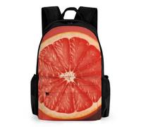 LLUTSNTH Ripe Grapefruit Slice Backpack with Pocket - 15.6-inch Laptop Sleeve Bag Casual Daypack for Work And Travel, Ripe Grapefruit Slice, 42x30.5cm, Daypack Backpacks