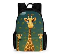 LLUTSNTH Ripe Grapefruit Slice Backpack with Pocket - 15.6-inch Laptop Sleeve Bag Casual Daypack for Work And Travel, Cartoon Giraffe, 42x30.5cm