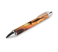 LLUTSNTH Sea Sunset Flying Dragon Ballpoint Pens Black Medium Point 0.55mm Ball Point Pen Retractable Office Pens with Super Soft Grip Writing Ink Pen for Men Women 1 PCS