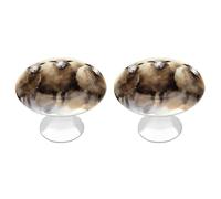 LLUTSNTH Sheeps Watercolor Kitchen Cabinet Knobs Drawer Pulls Dresser Knobs Cabinet Pull Modern Dresser Handle Stainless Steel Drawer Handles Door Handles Cupboard Pulls 2Pcs
