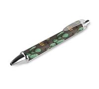 LLUTSNTH Skull of Bull And Cute Cactus Ballpoint Pens Black Medium Point 0.55mm Ball Point Pen Retractable Office Pens with Super Soft Grip Writing Ink Pen for Men Women 1 PCS