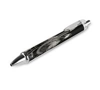LLUTSNTH Steam Train Ballpoint Pens Black Medium Point 0.55mm Ball Point Pen Retractable Office Pens with Super Soft Grip Writing Ink Pen for Men Women 1 PCS