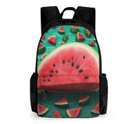 LLUTSNTH Sunflower Pets Backpack with Pocket - 15.6-inch Laptop Sleeve Bag Casual Daypack for Work And Travel, Dream Watermelon, 42x30.5cm