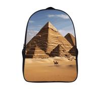 LLUTSNTH Sunflowers after Rain Laptop Backpack for Men & Women Travel Daypack with Pockets, Work Bag for Office 16 In, Ancient Egypt Pyramid, 40x28x16cm, Daypack Backpacks
