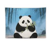 LLUTSNTH Tapestry with Hanging Kit - Giant Panda Vintage Aesthetic Tapestry Wall Hanging for Bedroom Living Room Dorm Decor, Bohemian Personalized Backdrop for Home Decoration 30"x40"