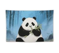 LLUTSNTH Tapestry with Hanging Kit - Giant Panda Vintage Aesthetic Tapestry Wall Hanging for Bedroom Living Room Dorm Decor, Bohemian Personalized Backdrop for Home Decoration 40"x60"