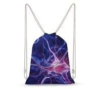 LLUTSNTH Teal Gray Rose Drawstring Backpack for Women - Large Canvas Sackpack, Gym Sport Travel Bag, Drawstring Bags