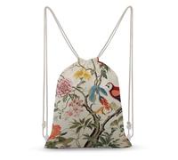LLUTSNTH Wildlife Animal Snail Drawstring Backpack for Women - Large Canvas Sackpack, Gym Sport Travel Bag, Drawstring Bags