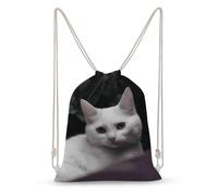 LLUTSNTH Wildlife Animal Snail Drawstring Backpack for Women - Large Canvas Sackpack, Gym Sport Travel Bag, Drawstring Bags